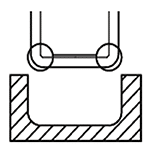 bottom radius roller burnishing